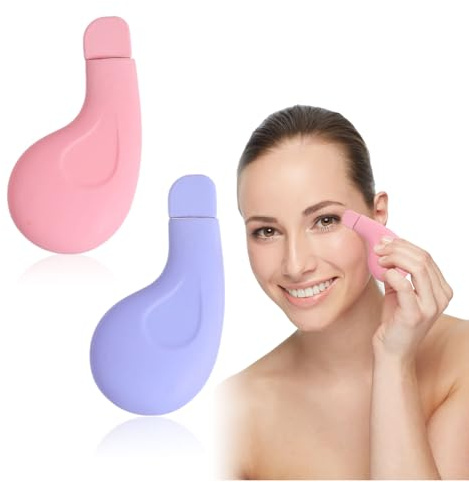 EUYKQNOI 2 Pieza Removedor de Puntos Negros de Silicona para la Nariz,Raspador para Quitar Puntos Negros Espátula para Limpieza Profunda de la Piel Master para Eliminar Puntos Negros Faciales y Nasale