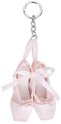 arricraft Llavero de zapatos de ballet, llavero de moda con diseño de zapatos de ballet, llavero de adorno Haning, bonito colgante para bailarina, bolso de mano, mochila