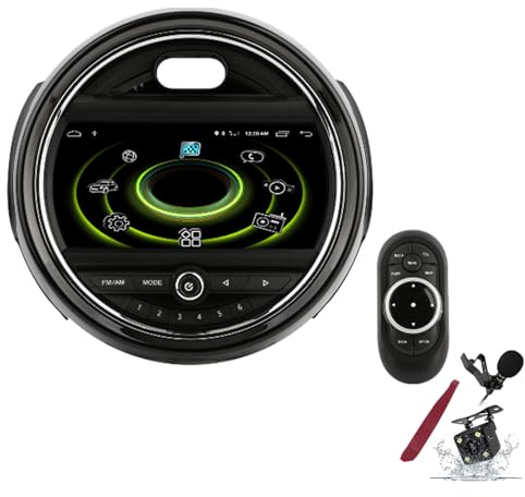 PLKEQS Radio de Coche Android 15 Navi para B-MW Mini Cooper (2015-2019) Unidad Principal Multimedia Android de 9 con Carplay, navegación GPS, HiFi, BT 5G, WiFi, SWC, DSP, Mic,8g+256g