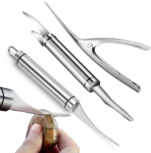 Set Of Three Shrimp Peelers,Stainless Steel Shrimp Peeler,Multifunctional Shrimp Peeler,Five In One Shrimp Peeler,Suitable For Peeling Shrimp And Other Products