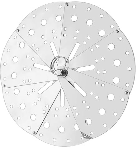 SEWCHICS Adjustable Stainless Steel Anti-spill Cover Lid, Multipurpose Overflow Stopper for Soup Pots and Saucepans, Expandable Kitchen Spill Stopper for Boil over Prevention