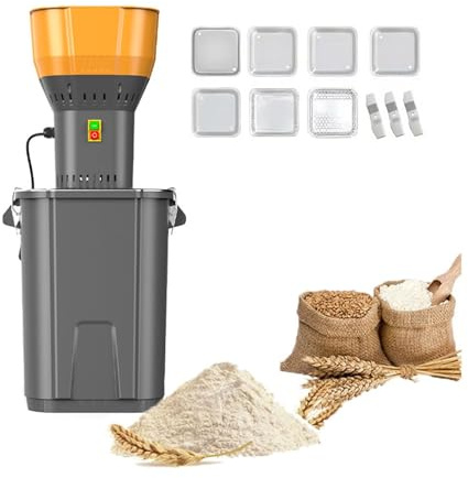 Mulino per cereali in acciaio inox 30L/45L – 1300W, 7 filtri metallici, regolazione della grana, alta efficienza(30L)