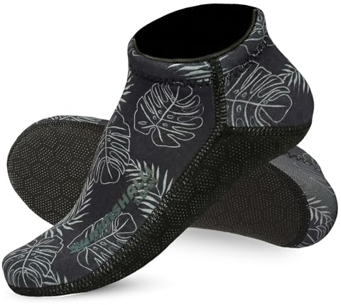 Summshall Neoprensocken, 3 mm Rutschfeste Neopren Socken für Herren und Damen, Kurz Warme Flossensocken, Thermische Schwimmsocken für Kaltes Wasser, Schnorcheln, Kajakfahren, Strand, Wandern