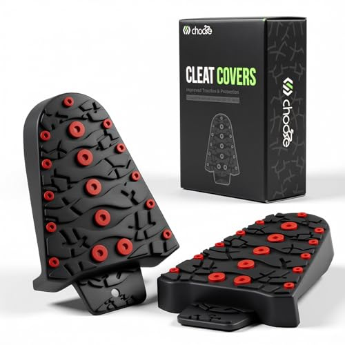Chooee Bike Cleat Cover,Cycling Cleat Covers for Shimano SPD-SL SM-SH10/SH11/SH12,Comfortable Road Bike Pedal Cleats Protectors Covers for SPD-SL Bicycle Pedal Cleats Red/Yellow/Blue