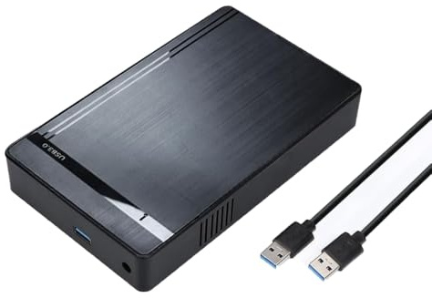 Caja HDD 3.5 SATA USB 3.0 para disco duro externo SSD 2,5 y 3,5 | Enchufe EU, compatible con SSD, USB 3.0, SATA, uso externo