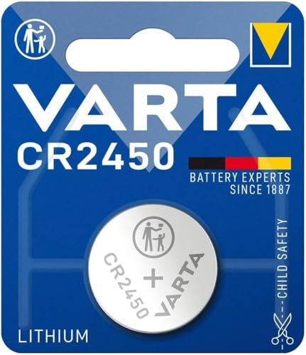 Varta CR 2450 Lithium 3V Non-Rechargeable Battery - Non-Rechargeable Batteries (Lithium, Button/Coin, 3 V, CR2450, 560 mAh, Silver)