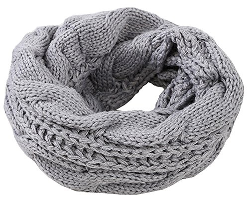 MAKFORT dam Loop halsduk stickad halsduk Loopsjal höst vinter tjock tubhalsduk