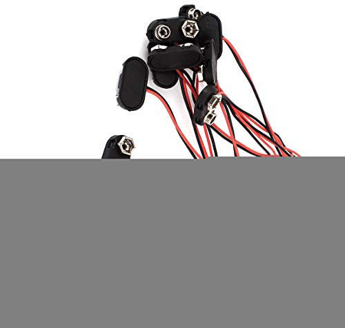 Aexit 10pcs Snap in 9 V 9 Volt Connettore per batteria Connettore rigido I Tipo ner-o ID: 405383