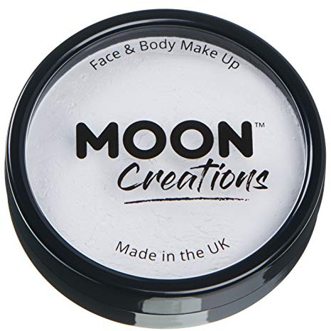 Moon Creations Maquillaje Facial y Corporal Profesional | Pintura de Color Profesional | Pintura Facial para Niños, Adultos, Disfraces, Festivales, Halloween Blanco 36G