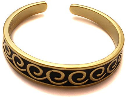 loveyourdiamonds Großer Zehenring mit Kreisel vergoldet aus 925 Sterling Silber