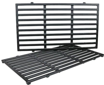 Denmay 7637 44.5 x 26cm Grill Cooking Grates for Weber Spirit E-210, E-220, S-210, S-220 (2013 and Newer), Grill Grids for Weber Spirit I &II 200 Series Gas Grills with Front Control Panels.