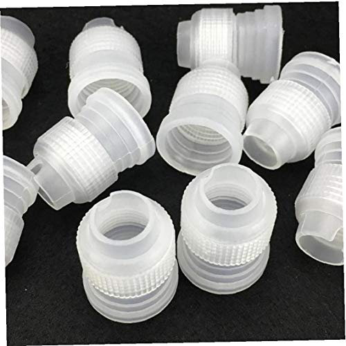 10pcs Transparent Pp Cake Decorating Tool Connector Icing Piping Nozzle Bag Set Cake Flower Pastry Tool Set
