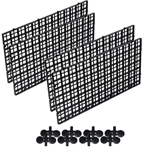 alfyng Aquarium-Trennwand mit 8 Saugnäpfen, verstellbare Aquarium-Trennwand, Filterboden, Aquariumfilter, Isolationsbrett für gemischte Zucht, Lichtdiffusor, 30 x 15 cm, 4 Stück