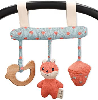 Sterntaler Baby Mädchen Spielzeug Aufhängen Spielzeug zum Aufhängen Enna - Kinderwagenkette, Activity-Trapez, Kinderwagen-Spielzeug - Recycelt