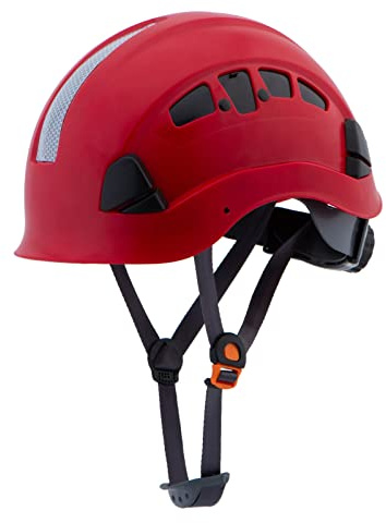 UNINOVA Hard Hats for Construction OSHA Safety Helmet 6 pt. Adjustable Suspension Cascos De Construccion ANSI Z89.1 Type I Class C Hardhats(S5 Red)
