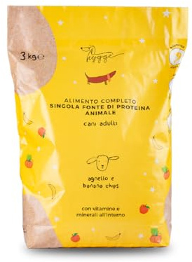 Crocchette Cani Monoproteiche Agnello Riso e Tapioca | 3Kg Croccantini Cani Adulti taglia Medio Grande| Mangime Secco | Naturale Prodotto in Italia | Hygge Dog