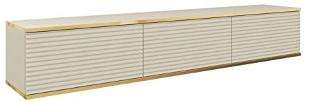 3E 3xE living.com Mobile TV da parete dal design moderno, con funzione Push-to-Open, da 175 x 30 x 32 cm (L x H x P)