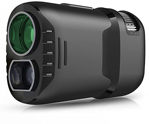 CalmGeek Telemetro da golf 800M/1000M/1200M Ingrandimento 6X Telemetro di ricarica USB con Misuratore di velocità della distanza della pendenza per la misurazione all'aperto del golf caccia
