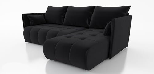 IWMAR MÖBEL Nessa ECKSOFA MIT SCHLAFFUNKTION! 214x152x40 Sofa 4 Sitzer! Best Schlafsofa. Eckcouch mit Bettkasten. Couch Wohnzimmer. Polstermöbel. Möbel mit Schlaffunktion. Schlafsofa mit Bettkasten.