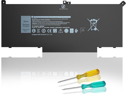 F3YGT Batterie Remplacement d'ordinateur Portable pour Dell Latitude 12 7000 7280 7290/13 7000 7380 7390 P29S002/14 7000 7480 7490 P73G002 Series 7480 7490 Batterie 2 X39G pour Dell Latitude DM3WC