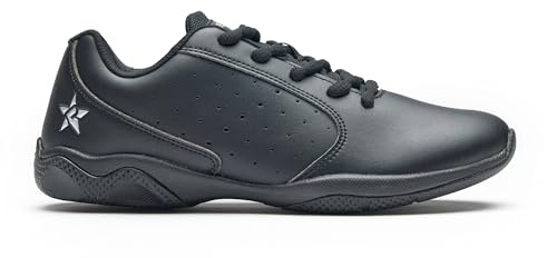 Rebel Athletic Rise Cheer Shoe, Blackout, Black, 5 Narrow