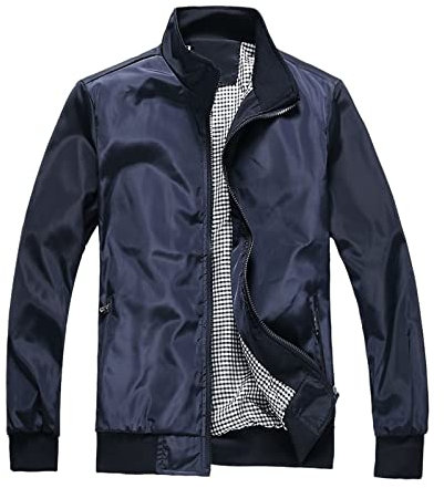 SRZYMJ Jacke Herren Übergangsjacke Sportlich Kurzmantel Herren Sommer Baggy Jacke Imprägnierspray Jacke Sweatshirt Herren Mit Kapuze Kurzmantel Herren Sommer Blau Regenponcho Durchsichtig L