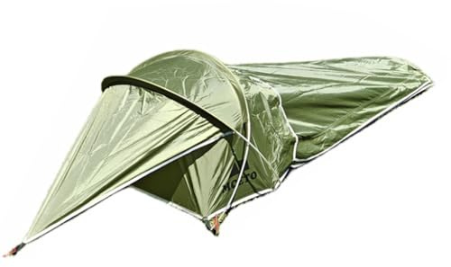 YIWEOG Ultraleichtes Einzel-Biwakzelt, wasserdichtes 1-Mann-Zelt für Camping, Wandern, Rucksackreisen