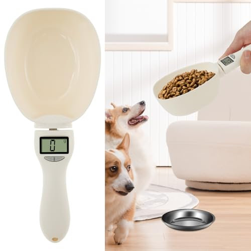 Digital Scale Spoon Weighing Spoon in Plastic Weighing Spoon with LED Display Feeding Spoon with Removable Handle Precise Weighing Spoon Suitable for Pets !(Style 2)
