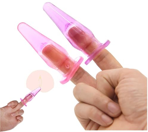 Plug anal & masseur de prostate silicone dilatateur anal & buttplug conique pour doigt stimulation G Point/Clitoris jeu tactile plaisir ou en duo