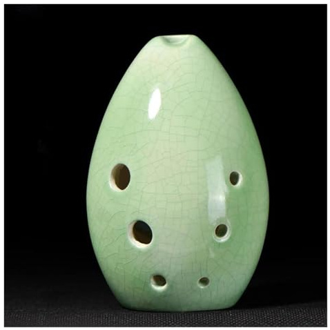 Okarina-Instrument F-Taste Xun Ocarina Flöte 8 Hol Musikinstrument Guter Klang Altes Instrument Für Anfänger Handpoliert(Green)