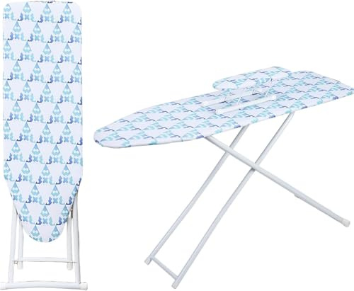 107 x 30 cm Ironing Board, Medium Folding Ironing Board, Space Saver Ironing Boards, Lightweight Non Slip Iron Boards for Home, Household, Office, Bathroom (Neon)