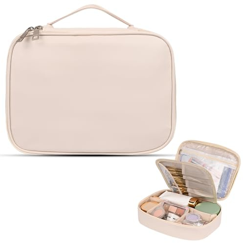 Czemo Neceser Maquillaje Impermeable Neceser Mujer con Compartimento para Brochas,Bolsas de Aseo,Maquillaje portátil,Poner Artículos Tocador