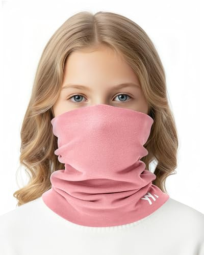 YANIKY Vinter barn halsvärmare, varm barnhalsduk mjuk halsskydd, vindtät ansiktsskydd, skidmask för pojkar flickor