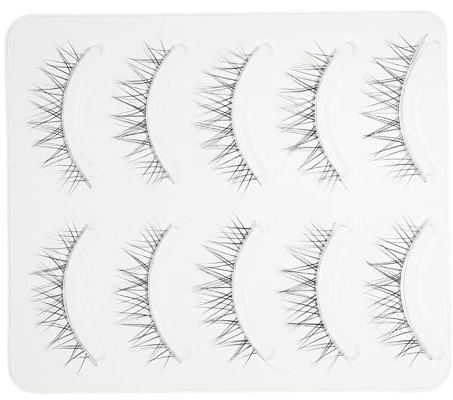 Alipis Pestañas Postizas 3d Transparentes 5 Pares Densas Naturales Para Niñas Maquillaje Diario Fiestas