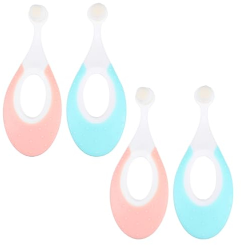 LOORGVEL Spazzolini in Pp Pbt 4 Pezzi per Ragazzo Ragazza la Pulizia dei Denti dei Ragazzo Ragazza Setole Morbide e Delicate Leggeri e Sicuri e Protezione Gengive