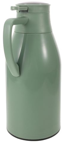 HIAKDOFT Hervidor de Agua Térmico 2.0l Verde Suave, Botella de Vacío con Pantalla de Temperatura, Aislamiento Reforzado y Material Antibacteriano, Jarra Aislada para Bebidas Calientes
