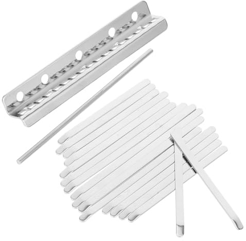 Homoyoyo Kit de Kalimba Piano à Pouces 17 Touches en Acier Manganèse Gamme Gravée, Pièces pour Réparation et Montage DIY, Instrument de Musique Mbira pour Débutants et Professionnels