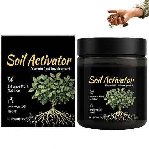 Activador de Suelo Soil Pro, Estimulante y Acondicionador Microbiano del Suelo,Estimula el Crecimiento de las Raíces,Mejora la Estructura del Suelo.Hueso para Césped,Jardín y Hortalizas. (1 Pezzo)