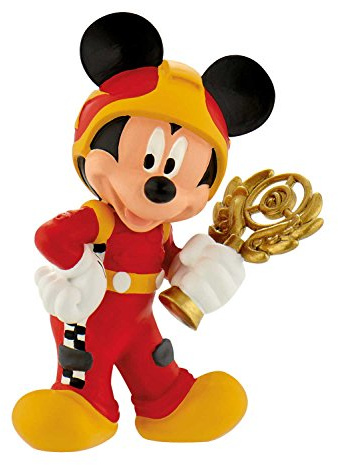 Bullyland 15461 – Disney Musse och den smidiga Flitzer figur, racingförare Musse