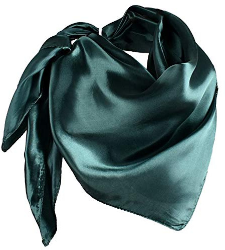 YOFASEN Hijab Kopftuch für Damen - 1 Stück Einfarbig Satin Muslimische Islamische Kopfbedeckung Frauen Gesichtsschleier Schal Turban 90x90 cm