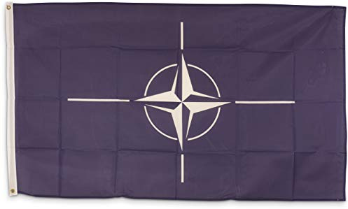 Bundes- und Länderflagge aus wetterfestem Material mit Metallösen, Outdoor Fahne & Flagge (Nato) 150x90cm