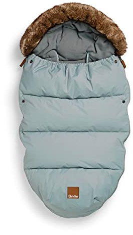 Elodie Details Universeller Fußsack für Kinderwagen & Buggy, Winter Babyfußsack mit warmem Fleece, wind- & wasserabweisend, passend für Babyschale, mit Reißverschluss, maschinenwaschbar, Pebble Green