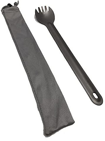 CL Distribution Titanium Long Handle Ration Pack Spoon 22cm (Spork)