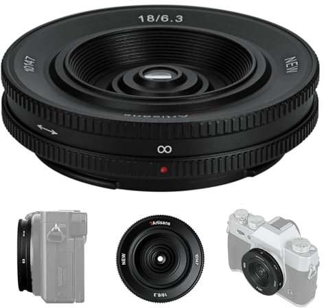 7artisans 18mm F6.3 Ⅱ for sony E pancake Lens APS-C Ultra Wide Angle Manual Focus Prime Lens for Sony E- Mount a5000 a7cr a7cii a7c a6700 zv-e100 a6600 a6400 a7iii Alpha 7 IV