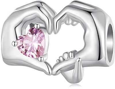 925 Sterling Silber Herz Anhänger Charms für Pandora Armbänder