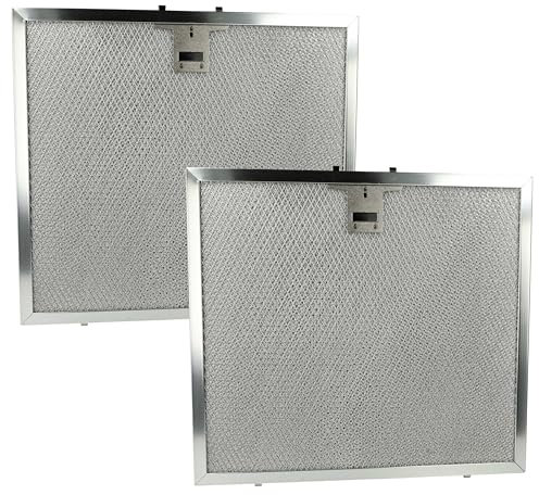 vhbw 2x Filter Metallfettfilter kompatibel mit Miele DA 424-6, DA 424-4 (2006-2014) Dunstabzugshaube - 28,4 x 31,5 x 0,9 cm, Edelstahl