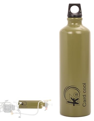 Botella de combustible para exteriores, contenedor de combustible líquido de 750 ml, botella de aditivo de combustibles, contenedor de combustible líquido de metal, tanque de combustible portátil,