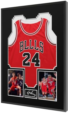 Trikotrahmen 60×80cm Bilderrahmen für Trikot UV-Schutz Objektrahmen für Fußballtrikots 3D Shadow Box aus Aluminium mit Acrylglas für Fußball, Basketball, Trikot