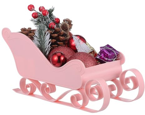 Cabilock Weihnachtsdeko Schlitten 11 Zoll Weihnachtsbaum Anhänger Dekoration Für Adventsfeier Winter Party Wohnaccessoires