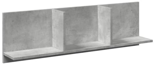 vidaXL Wandschrank 100x16,5x30 cm Betongrau Holzwerkstoff